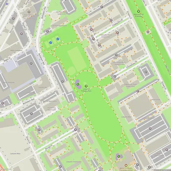 Map of Lafayette Plaisance Park