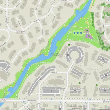 Map of Ohio and Erie Canal Park