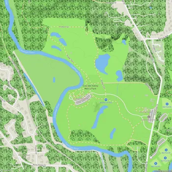 Map of Cascade Valley Metro Park (Valley View Area)