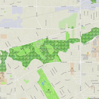 Map of Swan Creek Preserve Metropark
