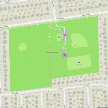 Map of Arthur J Miller Park