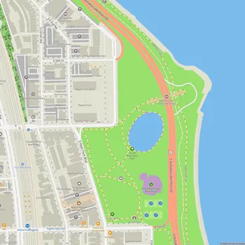 Map of Harold Washington Park