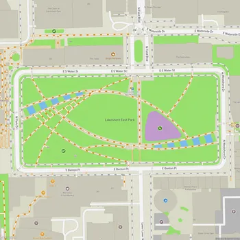 Map of Lakeshore East Park