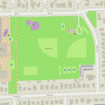 Map of Burns Park