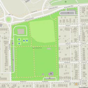 Map of Joe E. Brown Park
