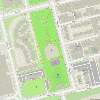 Map of Allegheny Commons East Park