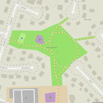 Map of Arbor Oaks Park