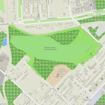 Map of Manhattan Marsh Preserve Metropark