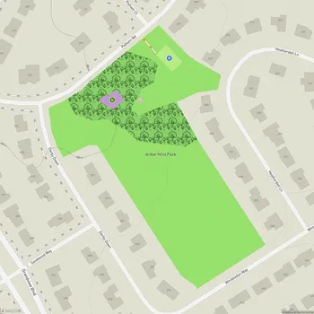 Map of Arbor Hills Park