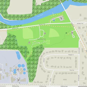 Map of Delta Mills Park