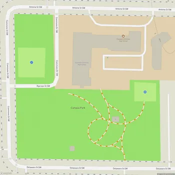 Map of Campau Park