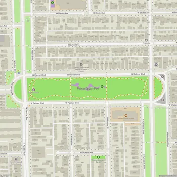 Map of Palmer Square Park