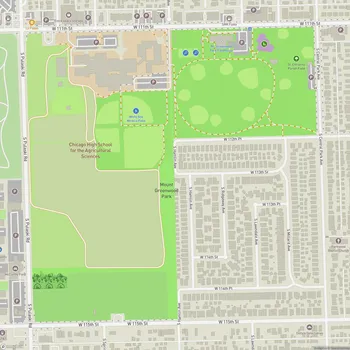 Map of Mount Greenwood Park