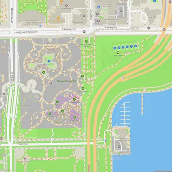 Map of Maggie Daley Park