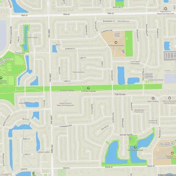 Map of Tall Grass Greenway