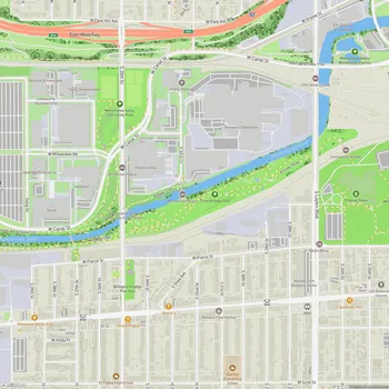 Map of Three Bridges Park