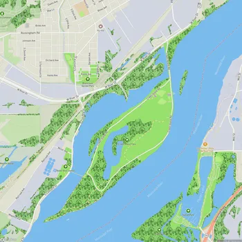 Map of Credit Island Park