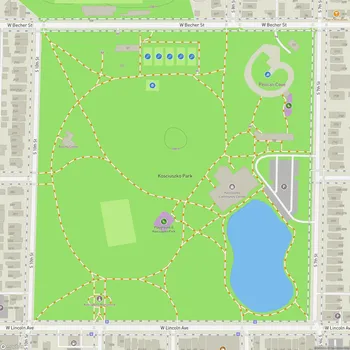 Map of Kosciuszko Park