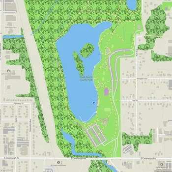 Map of Hawk Island County Park