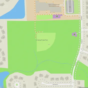 Map of A. George Pradel Park