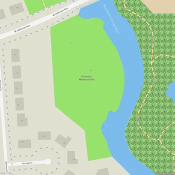 Map of Firemen's Memorial Park