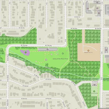 Map of Valley of the Moon Park