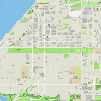 Map of Delaney Park Strip