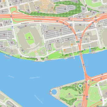 Map of North Shore Riverfront Park