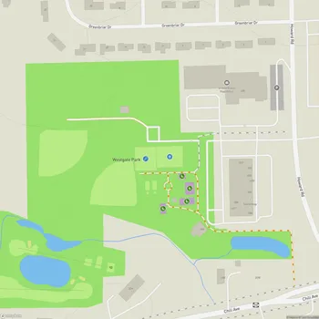 Map of Westgate Park