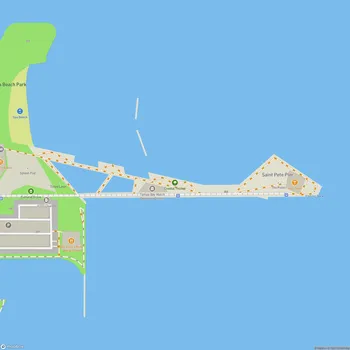 Map of Saint Pete Pier