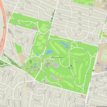 Map of William Land Park