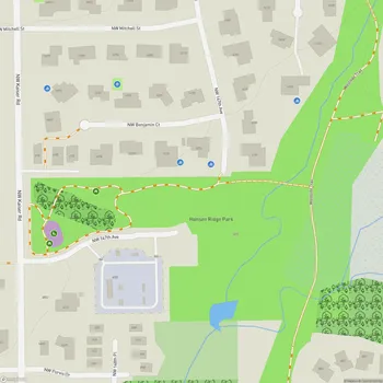 Map of Hansen Ridge Park