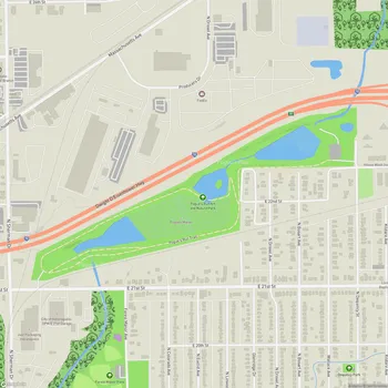 Map of Pogue's Run Art and Nature Park