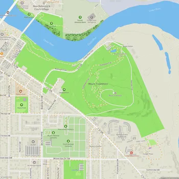 Map of Mount Trashmore