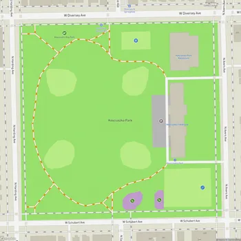 Map of Kosciuszko Park