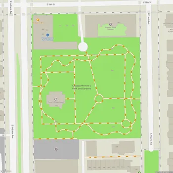 Map of Chicago Women's Park and Gardens
