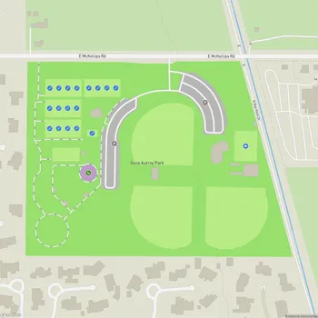 Map of Gene Autrey Park