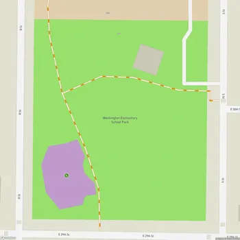 Map of Washington Elementary School Park