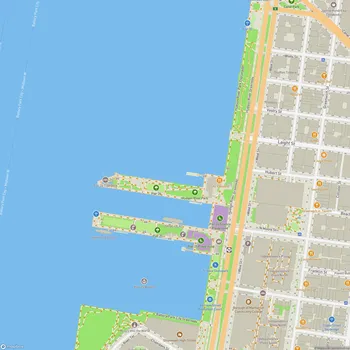 Map of Hudson River Park