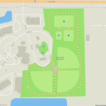 Map of Silver Lakes Park South