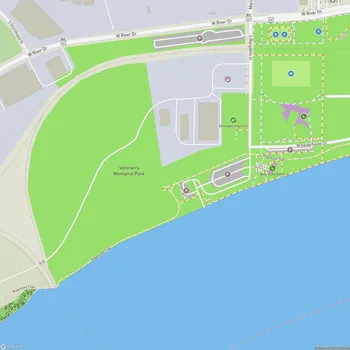 Map of Veteran's Memorial Park