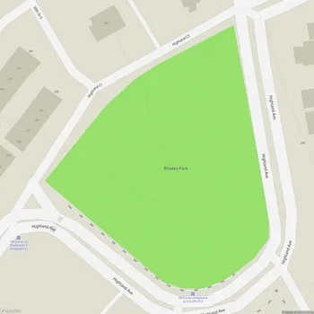 Map of Rhodes Park