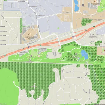 Map of U.S. Space and Rocket Center Trails