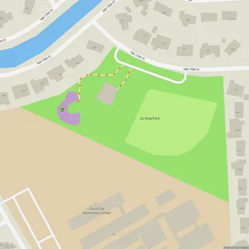 Map of AJ King Park