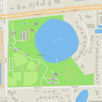 Map of Downey Park