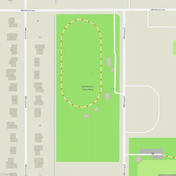Map of Sportsman's Park West