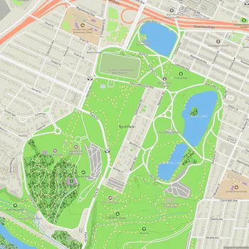 Map of Byrd Park