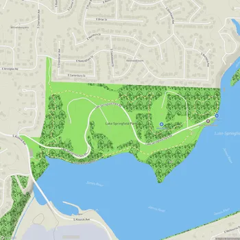 Map of Lake Springfield Park