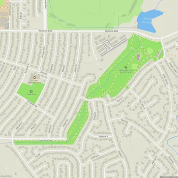 Map of Widefield Park and Disc Golf Course