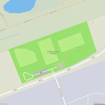 Map of George J Hartman Playfields